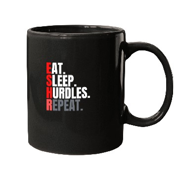Discover Eat sleep hurdles repeat aesthetic Mugs