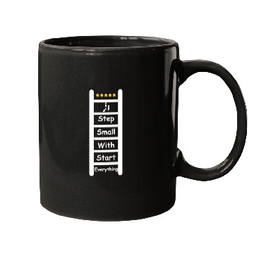 Discover Everything Starts With Small Step Mugs