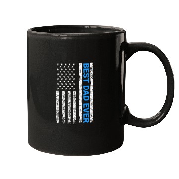 Discover Best Dad Ever With Us America Flag Mugs