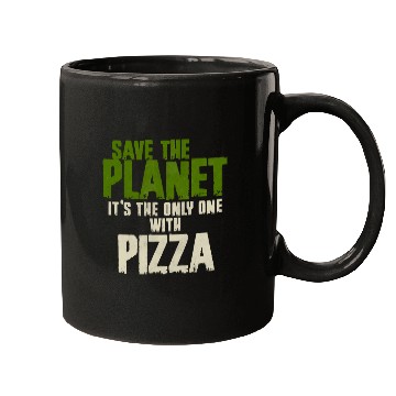 Discover Save The Planet Pizza Lover Mugs