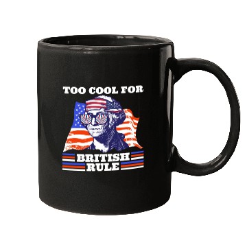 Discover George Washington Too cool for British rule USA Mugs