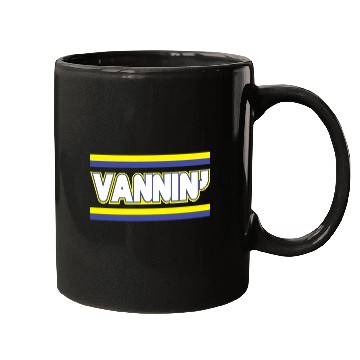 Discover Vannin Stripes Vanning Purple Yellow Gold Van Mugs