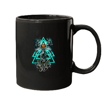 Discover Cthulhu illuminati evil monster Mugs