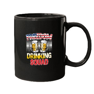 Discover Freedom Drinking Squad USA Party Independence Day Mugs