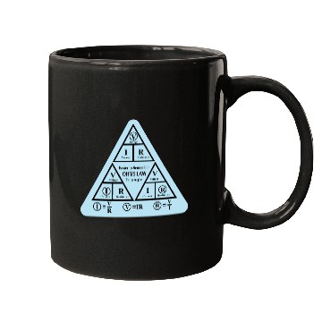 Discover ohms Law formulas triangle Electrical engineering Mugs