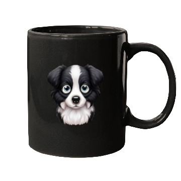 Discover Loving Border Collie Gaze Design Mugs