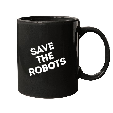 Discover Save the Robots NYC dark Mugs