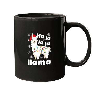 Discover Fa La La Llama Falala Kawaii Snow Lamb Mugs