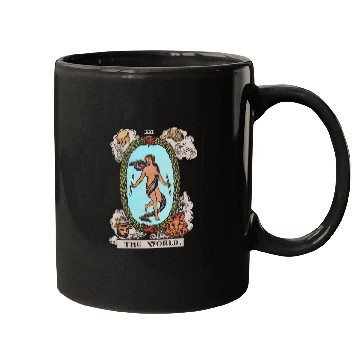 Discover Tarot Card The World Recolorized Tarot Mugs