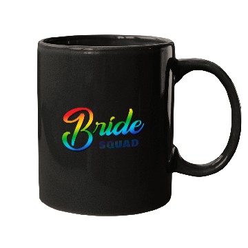 Discover Bride Squad Rainbow Mugs