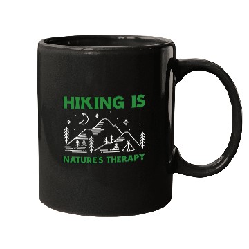 Discover Hiking is Nature's Therapy Mugs