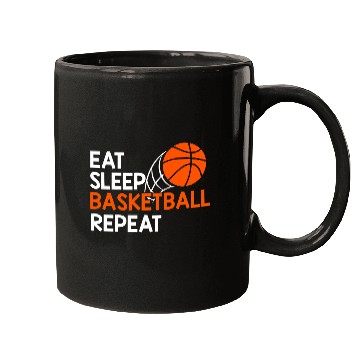 Discover Eat Sleep Basketball Repeat gift music Mugs