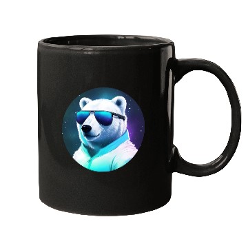 Discover Cool polar bear with sunglasses Mugs