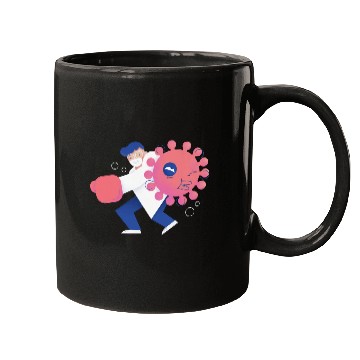 Discover Health Care Professional Beating Coronavirus Mugs