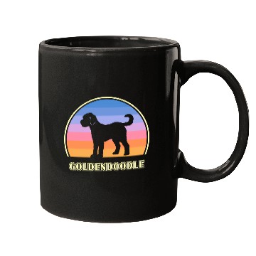 Discover Goldendoodle Sunset Dog Mugs