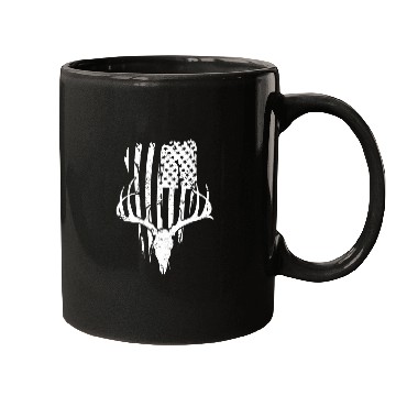 Discover Deer Hunting American Flag Mugs