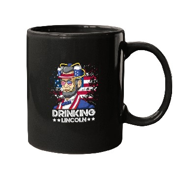 Discover Drinking Lincoln USA President Independence Day Mugs