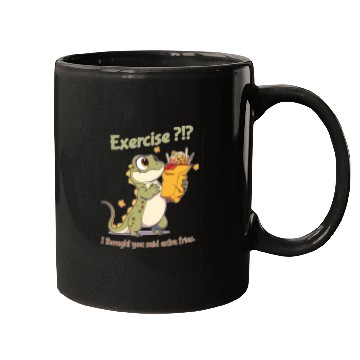 Discover Exercise or extra fries? Mugs