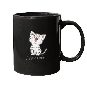 Discover I LOVE CAT Mugs