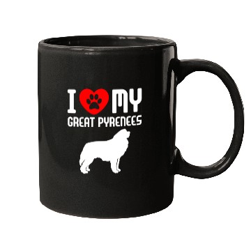 Discover I Love My Great Pyrenees Mugs