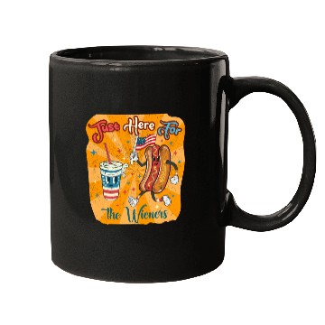 Discover I'm Just Here For The Wieners Cartoon Hot Dog 4Th Mugs