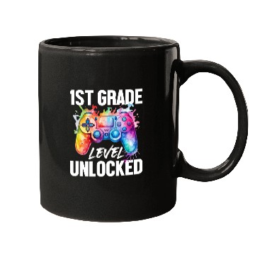 Discover 1ST Grade Level Unlocked Back to School Video Game Mugs