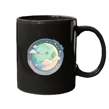 Discover Earth Happy Cute Space Science Planet Environment Mugs