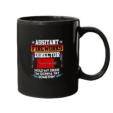 Discover Independence Day Assistant Fireworks Director USA Mugs