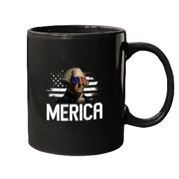 Discover Merica George Washington Independence Day Mugs