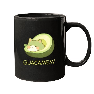 Discover Guacamew Funny Avocado Kawaii Cat Lover Mugs