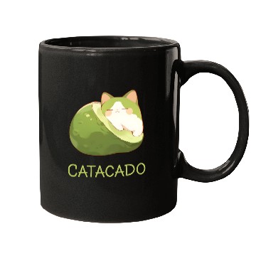 Discover Catacado Funny Avocado Kawaii Cat Lover Mugs