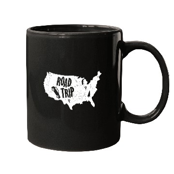 Discover Road Trip US Map | Vacation Travel Mugs