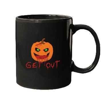 Discover Halloween Pumpkin Get Out 2 Mugs