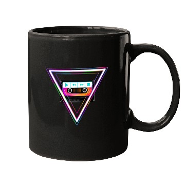 Discover Totally Triangular 80s Cassette Tape Mugs
