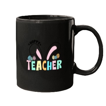 Discover Cute Easter Hoppy Teacher Bunny Ears Mugs