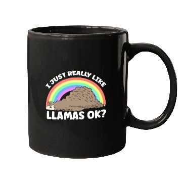 Discover I Just Really Like Llamas Ok Llama Animal Cute Mugs