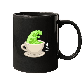 Discover Matcha Latte Great Green Tea Wave Mugs