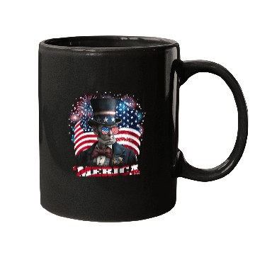Discover Merica Lincoln Independence Day Party 4th July Mugs