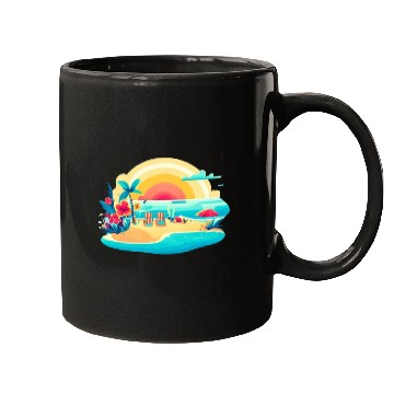 Discover Poolside paradise Mugs