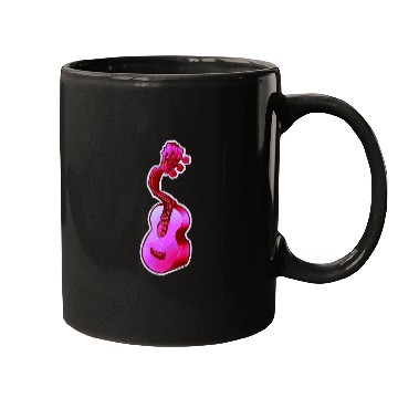 Discover Psychedelic Pink Acoustic Guitar Mugs