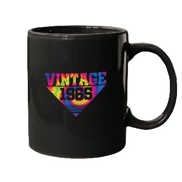 Discover Vintage 1965 Tie Dye Splash Color Triangle Mugs