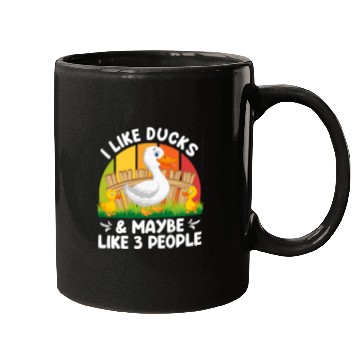 Discover Duck lover I like Ducks & Maybe 3 People Duck Pet Mugs