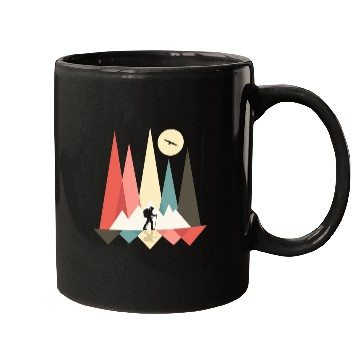 Discover Backpacking Hiking Outdoor Wilderness Mountains Mo Mugs
