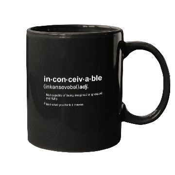 Discover The Princess Bride Inconceivable Definition Mugs