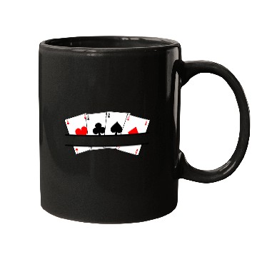 Discover Aces four cards Mugs
