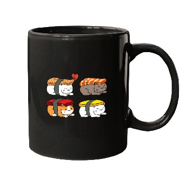 Discover Cat Sushi Mugs