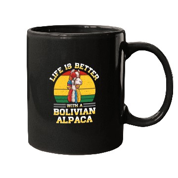 Discover Bolivia Flag Bolivian Alpaca Lover Country South Mugs