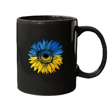 Discover Sunflower Ukraine Ukrainian Flag Stand With Ukrain Mugs