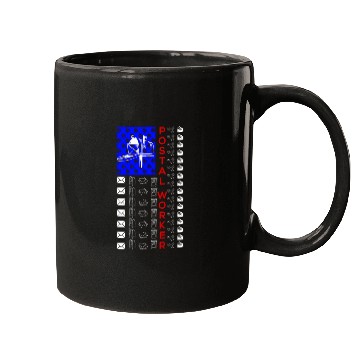 Discover Usa Theme Postal Worker Mail Carrier Mugs