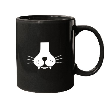 Discover Meowy Cat Face Mugs